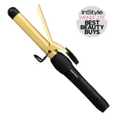 SILVER BULLET FASTLANE GOLD CERAMIC CURLING IRON 25MM